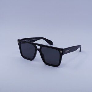 Off-White OERI133 SPRINGFIELD 1307 Sunglasses Black Square Frame, Grey Lenses